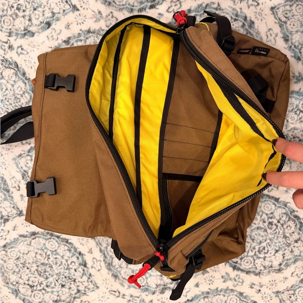 Topo Designs Colorado Commuter Briefcase Laptop Bag/Backpack Tan - Picture 4 of 5